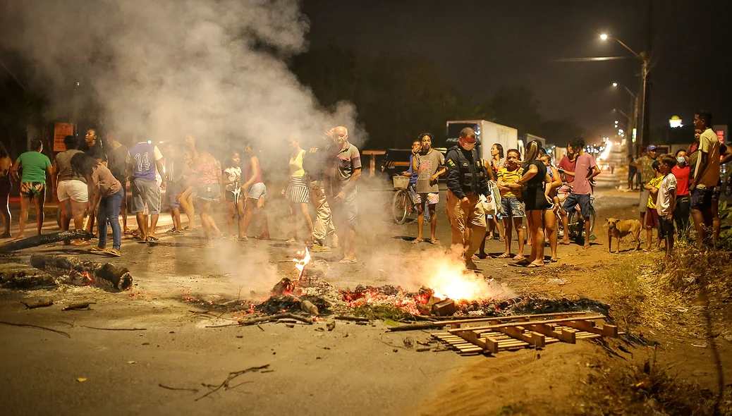 Protesto na BR 343