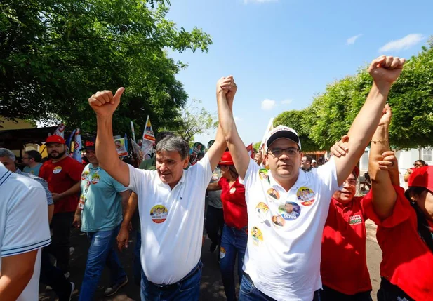 Rafael Fonteles e Wellington Dias em Cabeceiras