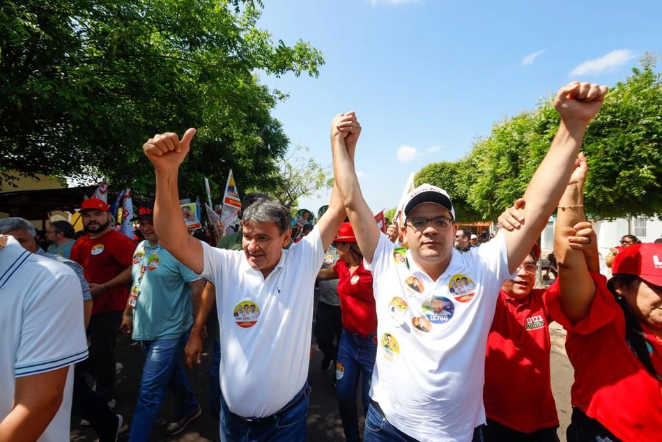 Rafael Fonteles e Wellington Dias em Cabeceiras