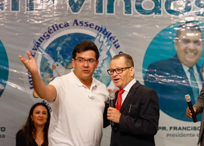 Rafael Fonteles em encontro com evangélicos