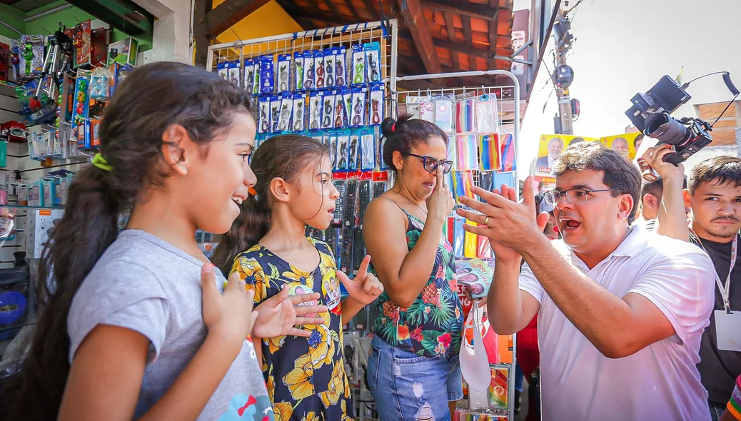 Rafael Fonteles na caminhada