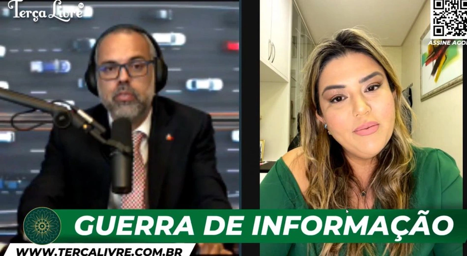 Samantha Cavalca foi entrevistada por Allan dos Santos