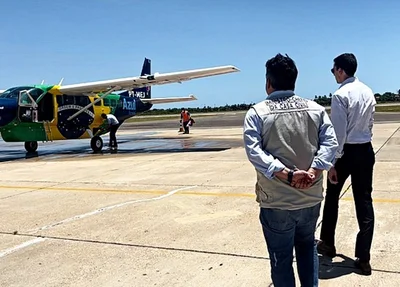 Voo inaugural da azul em Parnaíba