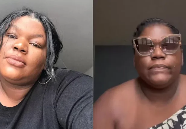 A influenciadora Bielle Elizabeth relata sobre o acidente após usar a pomada para cabelo