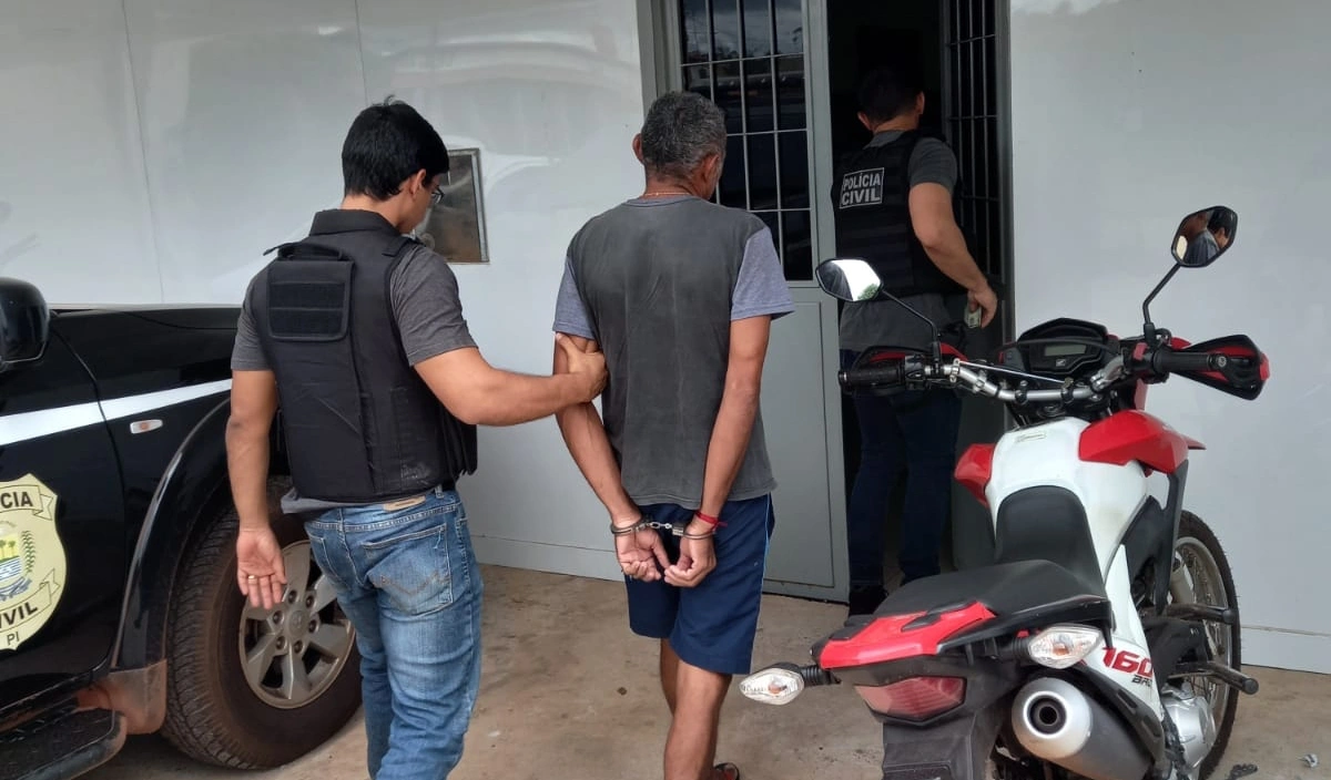 Acusado preso pela Polícia Civil em José de Freitas