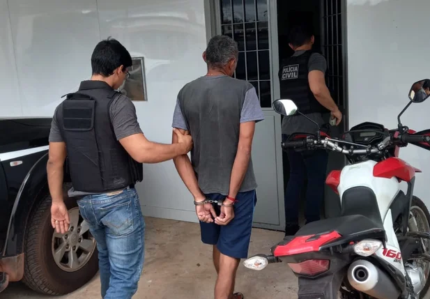 Acusado preso pela Polícia Civil em José de Freitas