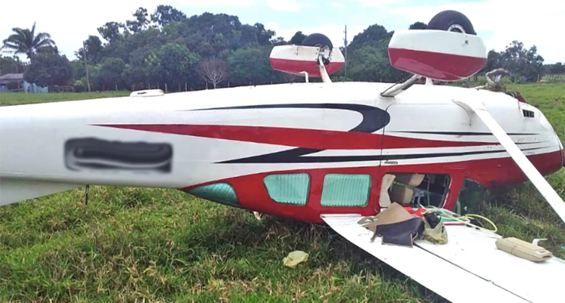 Aeronave caiu no Mato Grosso