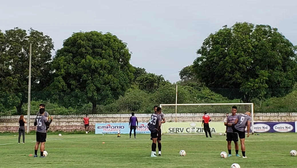 Alongamento dos jogadores do River