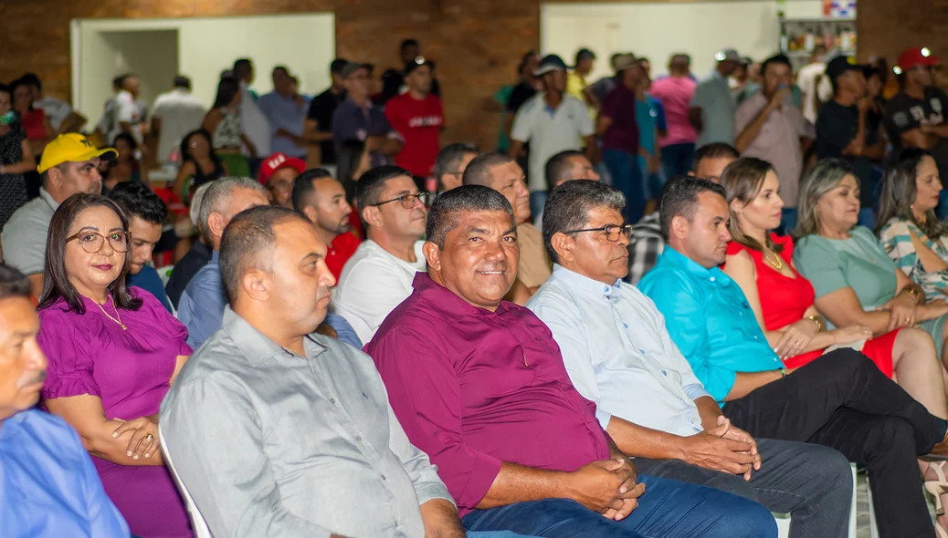 Autoridades na solenidade