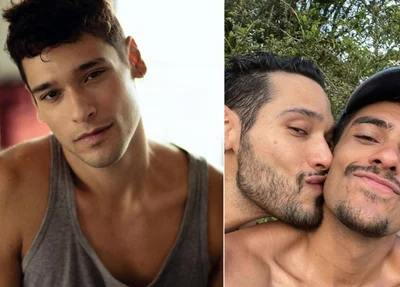 Bruno Fagundes e seu namorado, Igor Fernandes