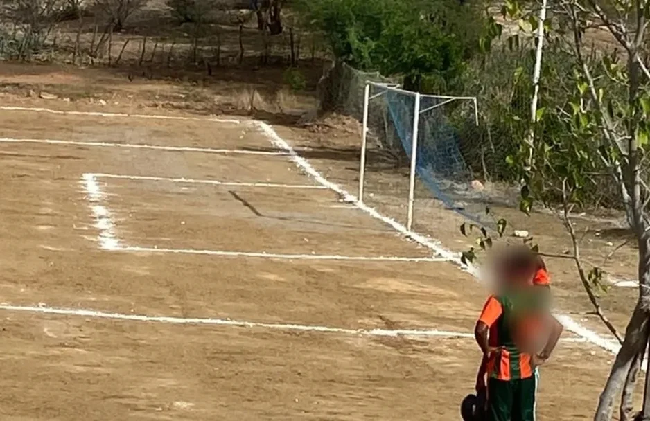 Campo onde aconteceu o atentado em Currais Novos no Rio Grande do Norte