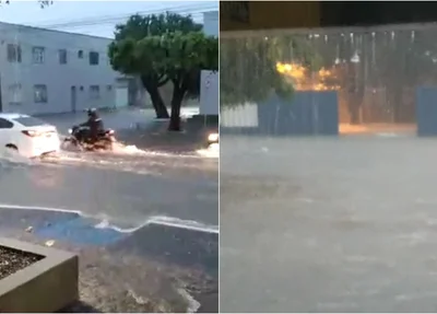 Chuva forte em Parnaíba