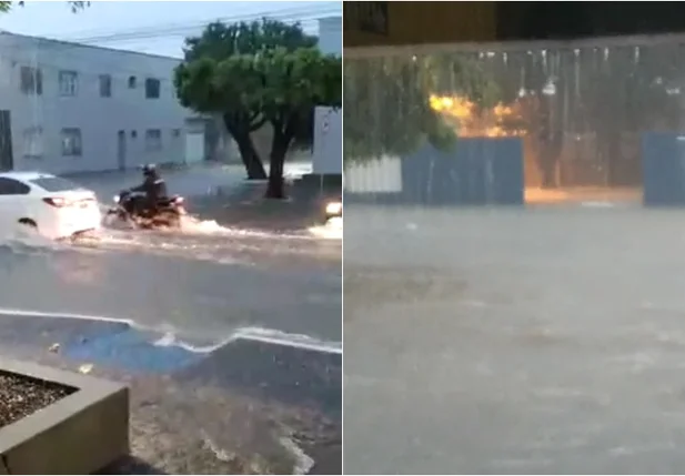 Chuva forte em Parnaíba