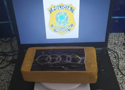 Cocaína apreendida pela PRF em Floriano