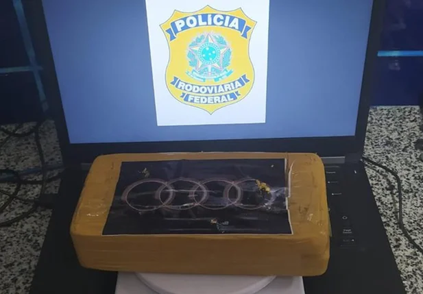 Cocaína apreendida pela PRF em Floriano