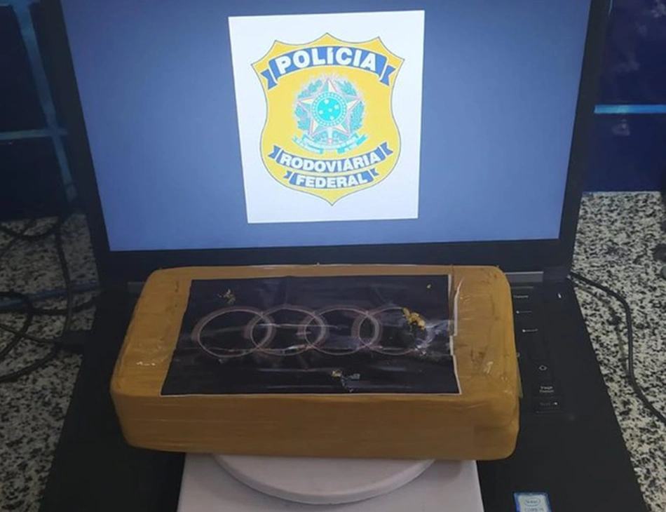 Cocaína apreendida pela PRF em Floriano