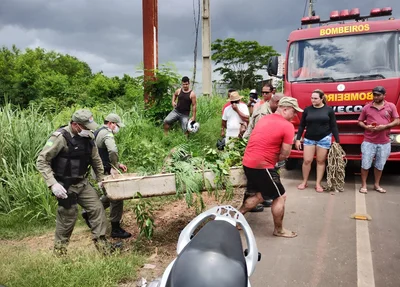 Corpo de Bombeiros foi acionado para a retirada do cadáver