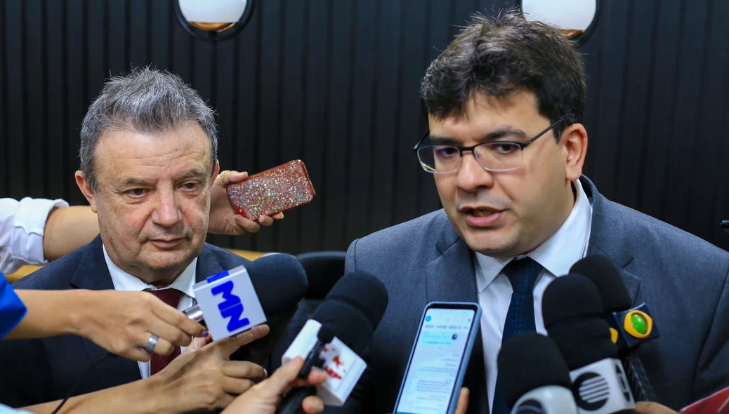 Desembargador Hilo de Almeida e Governador Rafael Fonteles
