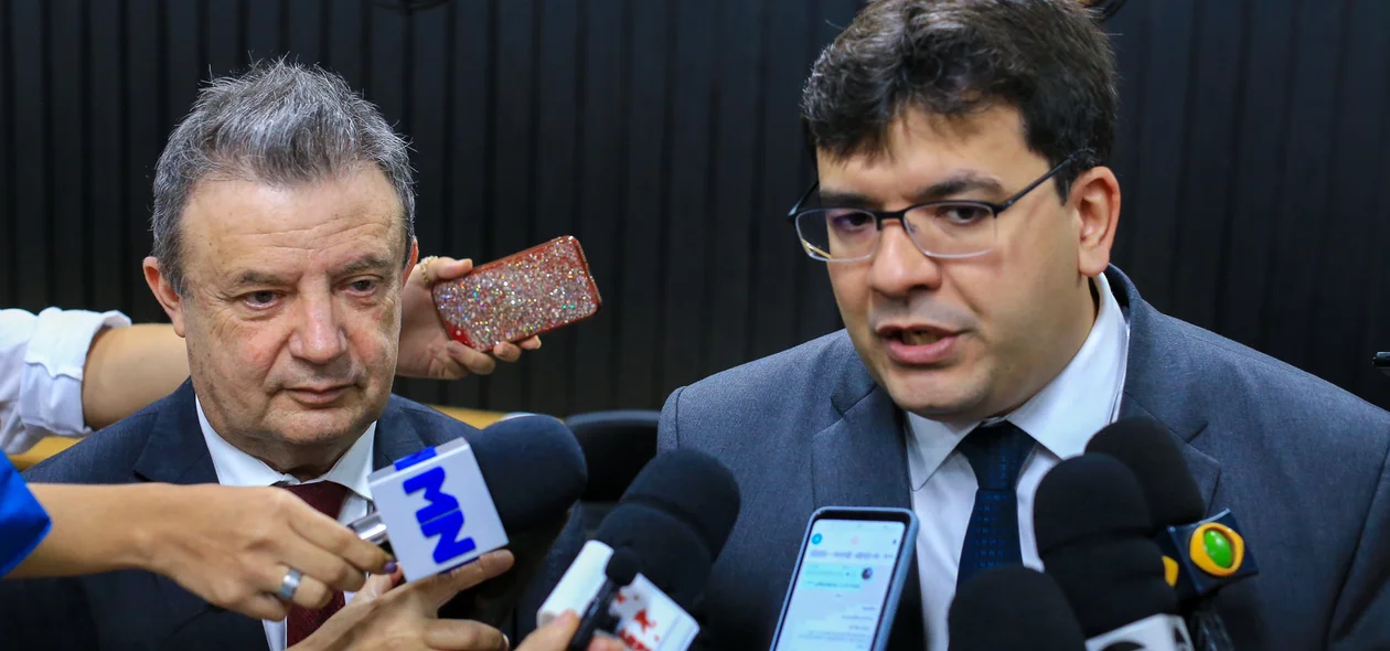 Desembargador Hilo de Almeida e Governador Rafael Fonteles
