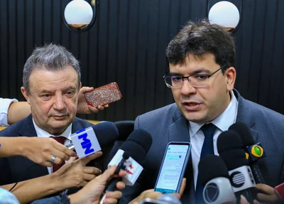 Desembargador Hilo de Almeida e Governador Rafael Fonteles