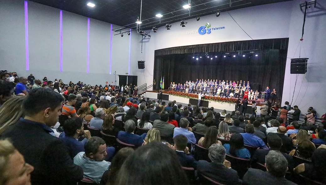 Evento de posse dos secretários do Governo Rafael Fonteles no Centro de Convenções