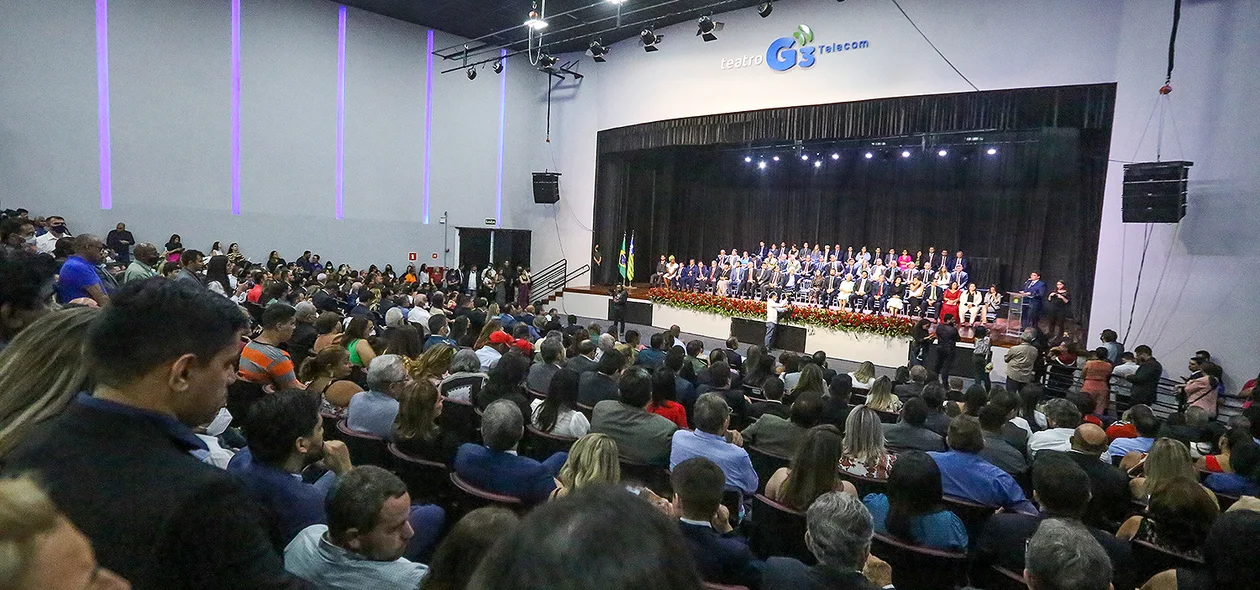 Evento de posse dos secretários do Governo Rafael Fonteles no Centro de Convenções