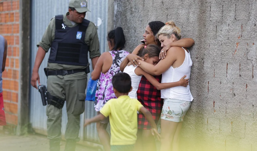 Familiares da vítima