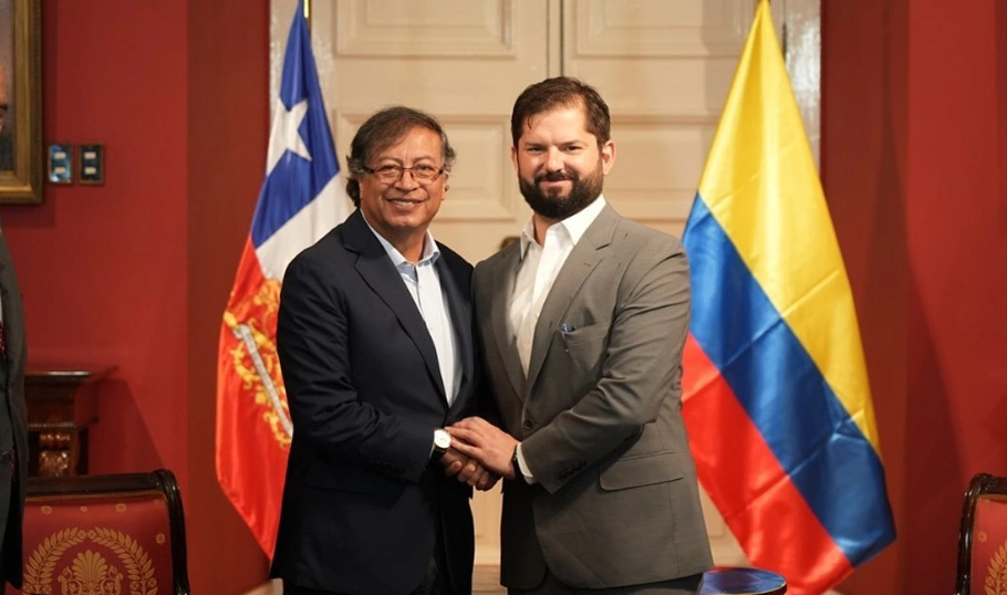 Gustavo Petro e Gabriel Boric