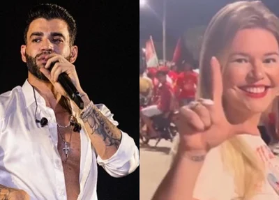 Gusttavo Lima e a campomaiorense Virgínia Bandeira