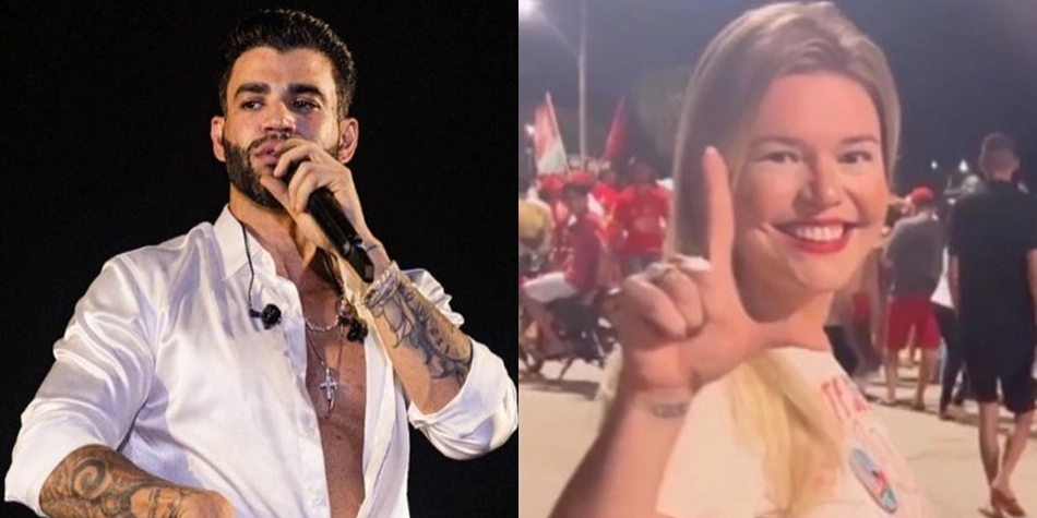 Gusttavo Lima e a campomaiorense Virgínia Bandeira
