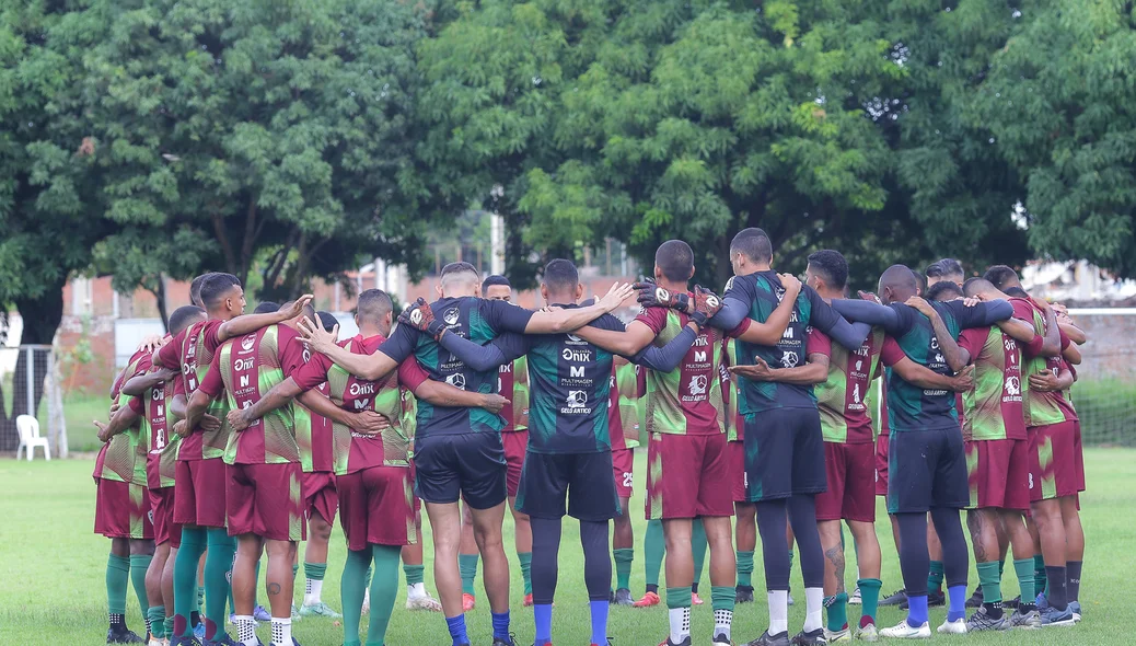 Jogadores do Fluminense do Piauí