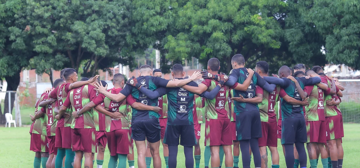Jogadores do Fluminense do Piauí