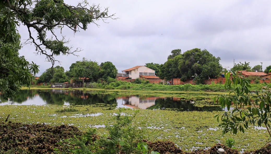 Lagoa onde o corpo foi encontrado