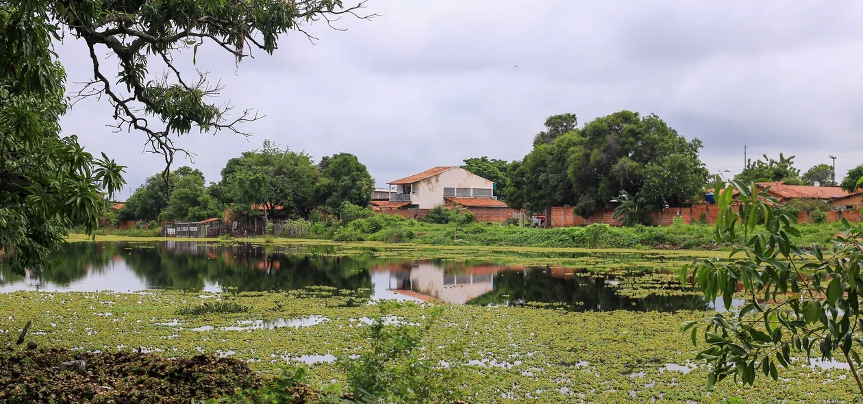 Lagoa onde o corpo foi encontrado