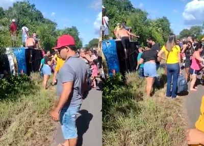 Local onde ocorreu o acidente na BR 343
