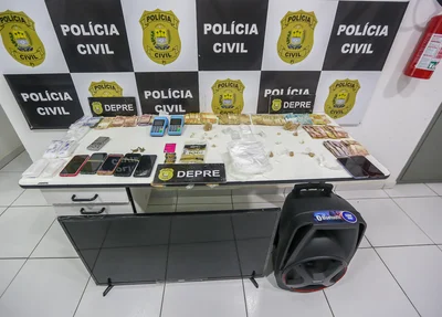 Material apreendido pela DEPRE