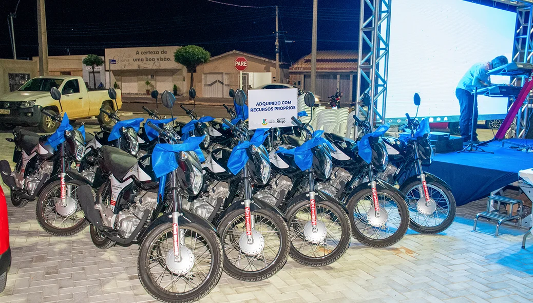 Motocicletas foram adquiridas com recursos próprios