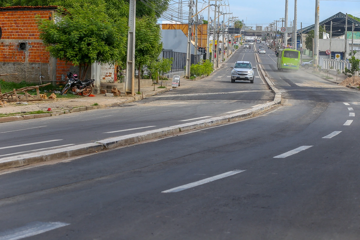 Obra concluída na Avenida dos Expedicionários