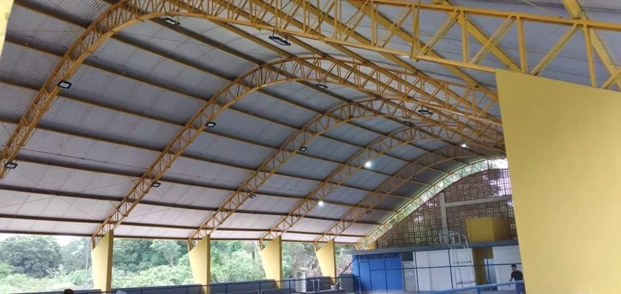 Obra no povoado Lagoa Nova