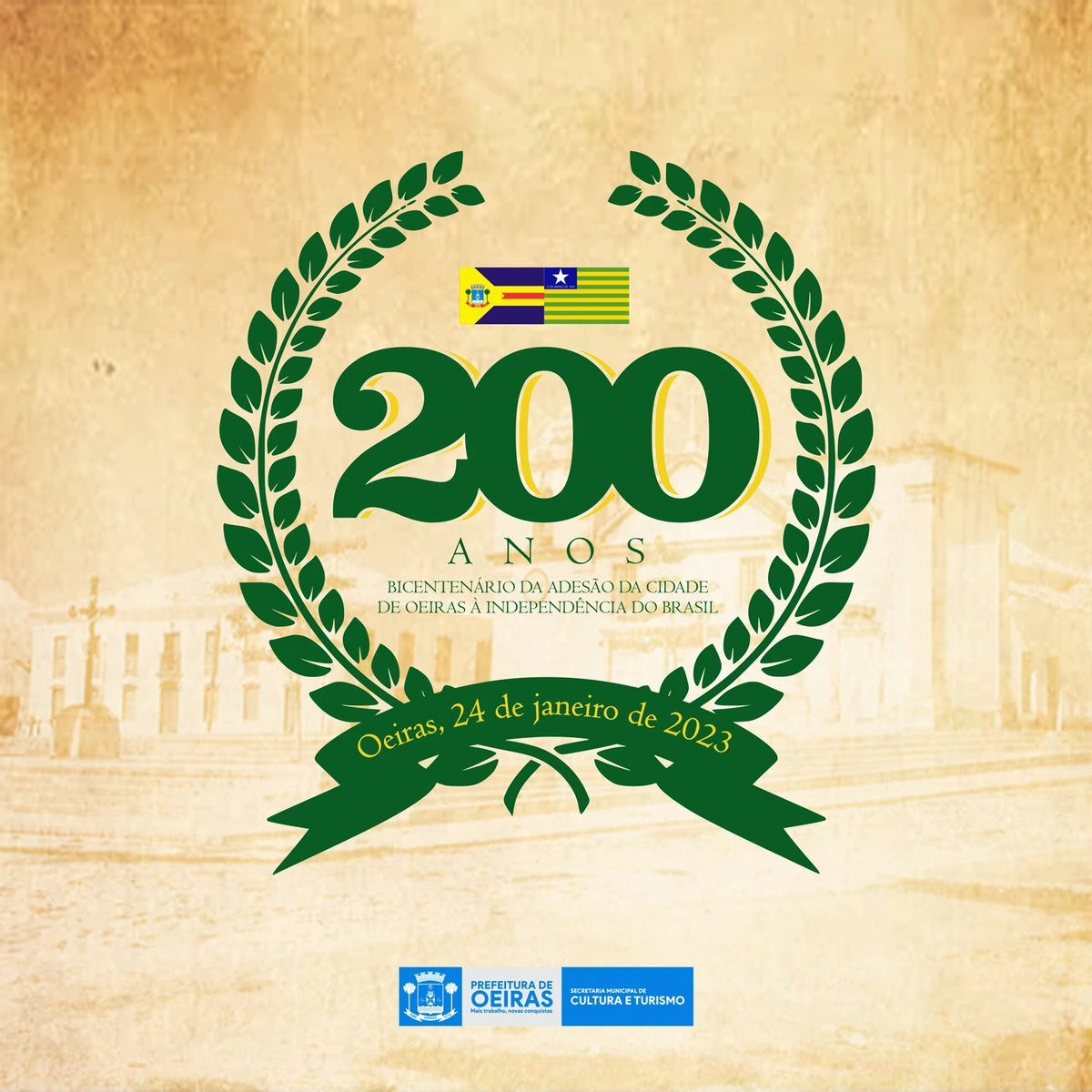 Oeiras celebra 200 anos de adesão do Piauí à Independência
