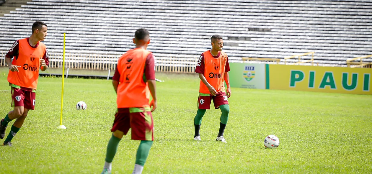 Pio durante o treino recreativo