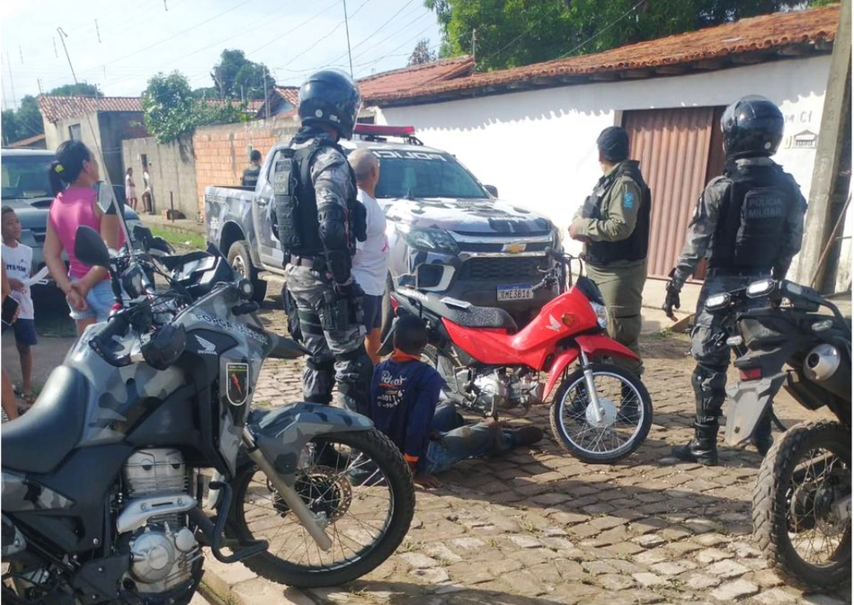 PM prendeu os suspeitos no Parque Brasil