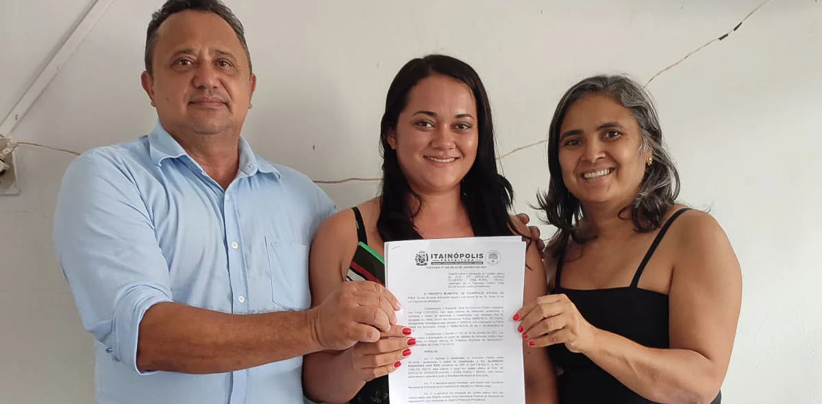 Prefeito Miguel Rodrigues da posse a concursados na área da Saúde e Educação de Itainópolis
