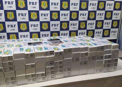PRF apreende 275 celulares sem nota fiscal no Piauí