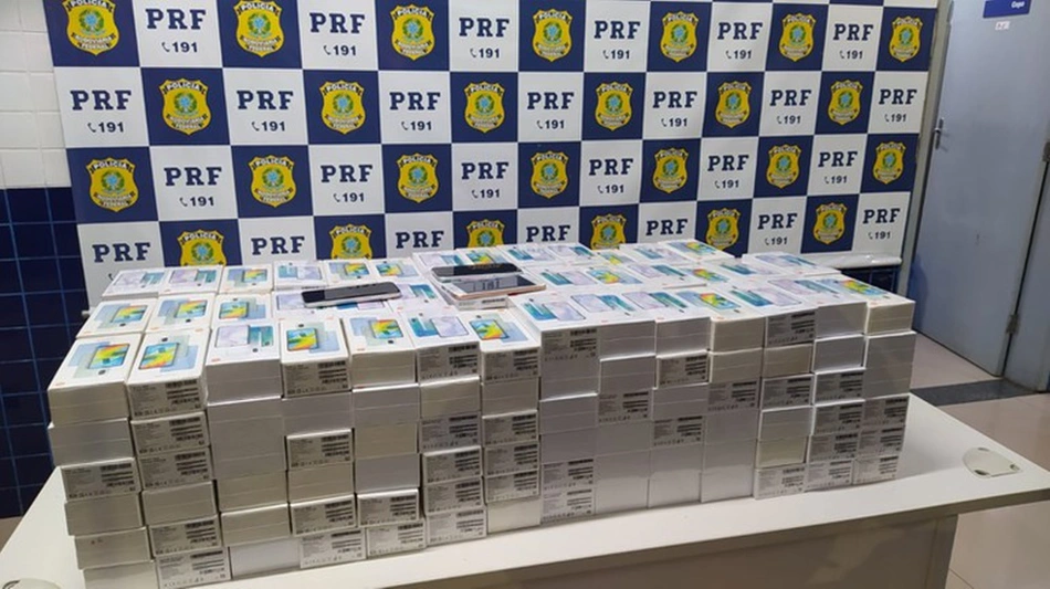 PRF apreende 275 celulares sem nota fiscal no Piauí