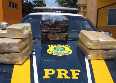 PRF apreende mais de 50 kg com casal em Picos