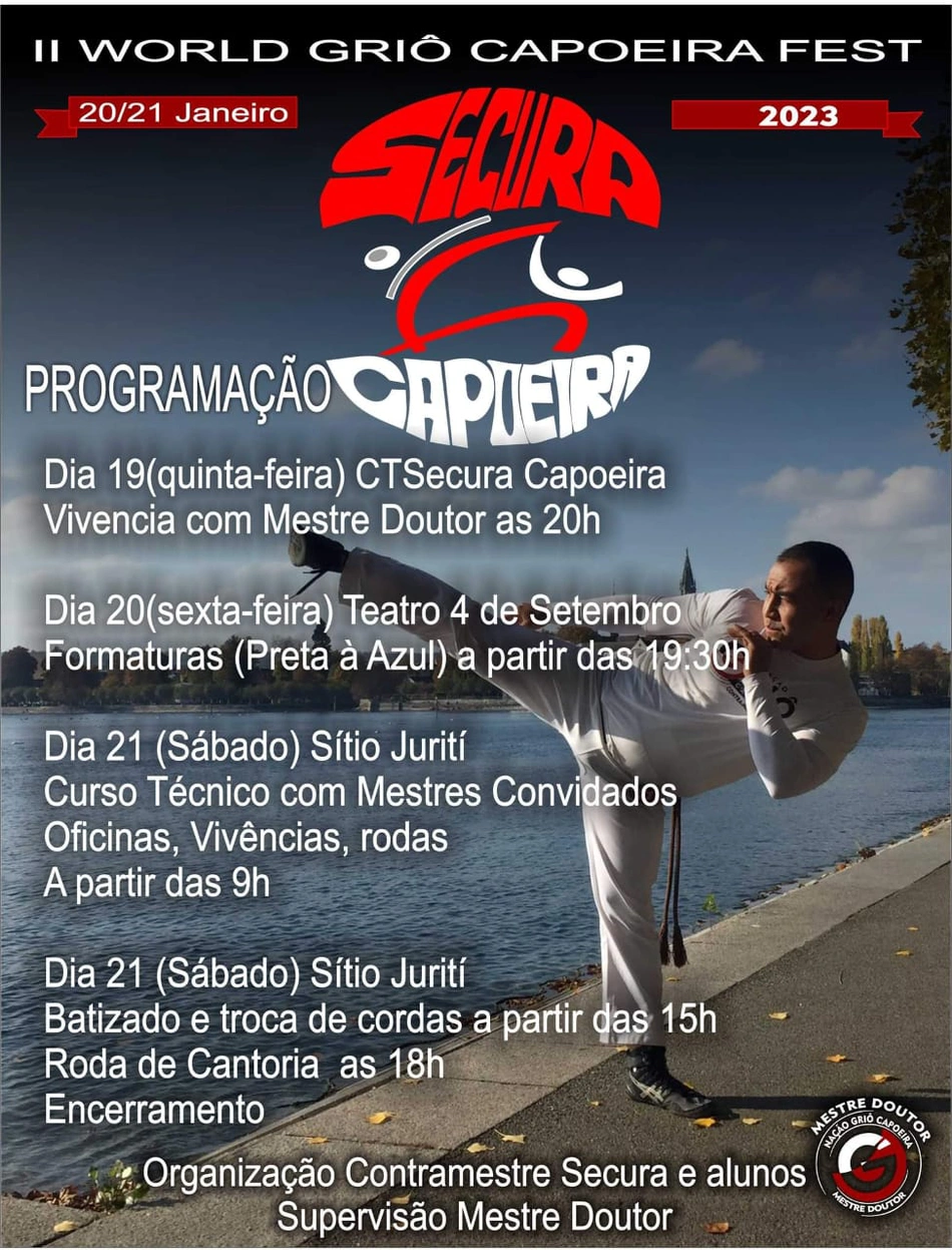 Programação do II World Griô Capoeira Fest