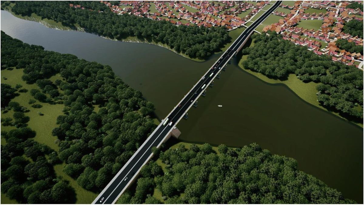 Projeto da construção de ponte sobre o rio Poti