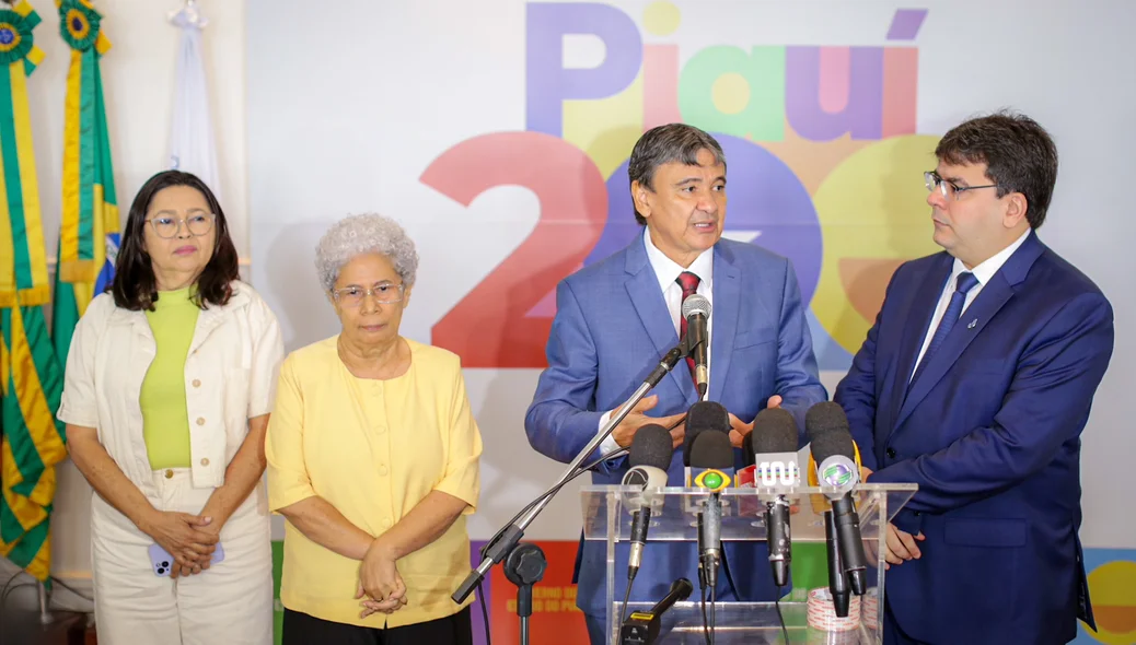 Regina Sousa, Rafael Fonteles e Wellington Dias