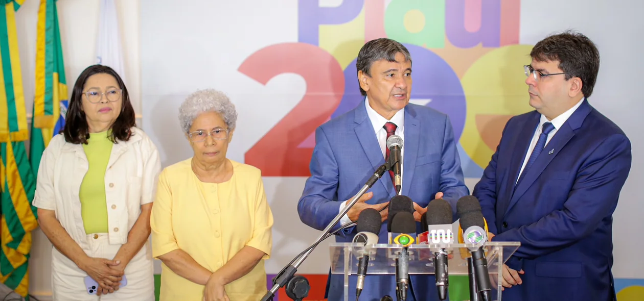 Regina Sousa, Rafael Fonteles e Wellington Dias